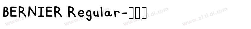 BERNIER Regular字体转换